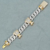Bracelet tennis en moissanite très demandé, taille radiant, en argent sterling, bijou élégant et luxueux, idée cadeau pour les fêtes et les ventes promotionnelles