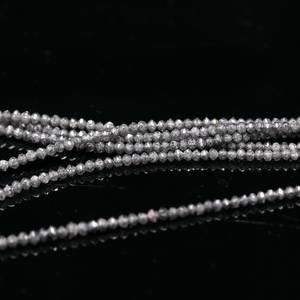 Diamantes grises oscuros para hacer joyas, collares, diamantes naturales, artesanía Diy, regalo bonito para mujeres, venta al por mayor, cuentas de diamantes - Product Image 1