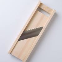 Groothandel Houten Mandoline Snijder 2-in-1 Friet Snijder Gegolfde Julienne 35cm 420J2 Staal OEM BPA Vrij Aangepast Logo