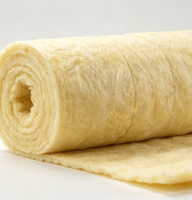 INSULWOOL – Nouvelle Couverture Isolante en Laine de Verre Jaune au Design Moderne avec Feuille de Feuille d'Aluminium Intégrée