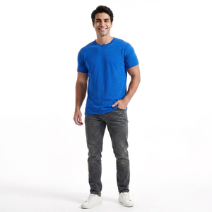 T-shirts personnalisés pour hommes à manches courtes, coupe décontractée, 100 % coton, personnalisables, vente en gros 2026 - Product Image 1