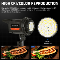 OEM ODM Destekli Yumuşak Işık Uzaktan Kumandalı Video Işığı Ra85 100W 185V 245V 3200K 6500K Açı Ayarlı LED Fotoğrafçılık Işığı