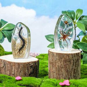 <span class=keywords><strong>Scarabée</strong></span> vert en résine, sculpture glacée, jouet insecte en résine, ensembles cadeaux paysages naturels, artisanat en résine, décorations de fête - Product Image 4