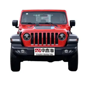 Jeep WranglerLong gamme nouveau véhicule électrique 5 portes 5 sièges SUV 2022 2.0T 4xe Sahara fluorescent rouge édition voiture d'occasion vente chaude