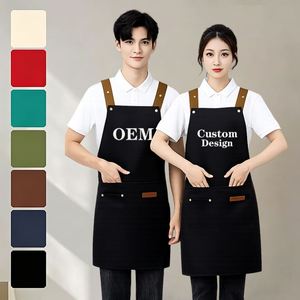 Flower Shop Hairdresser Hairstylist Floral Artist Restaurant Bar Workwear Custom Logo Reusable Water Resistant Breathable Canvas - Product Image 1
