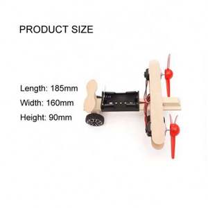 Giocattolo Educativo Scientifico per Bambini, Aeroplano Biplano a Doppio Motore Fai-da-Te, Kit di Montaggio Artigianale - Product Image 5