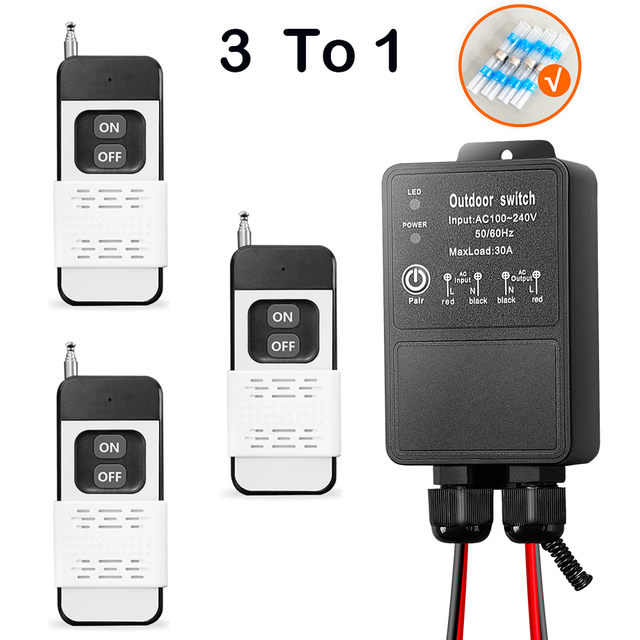 3 Télécommandes 1 Récepteur