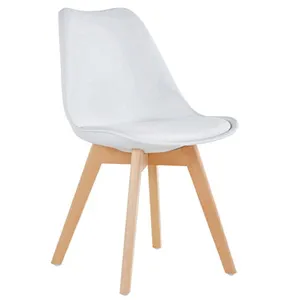 american style new wholesale orange modern home furniture white designer wood legs plastic dining chair