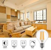 Vintage G50/G16.5 6W LED Edison Ampoules Dimmable E17 LED Filament Ampoule Lampe Décorative 100-120V pour Japon PSE