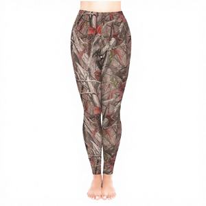 Factory Hot Selling CAMO TREES 3D Print Super Soft <b>Thin</b> Casual 92% Polyester 8% Spandex Gym Sport Women <b>Tights</b> Leggings - Product Image 3