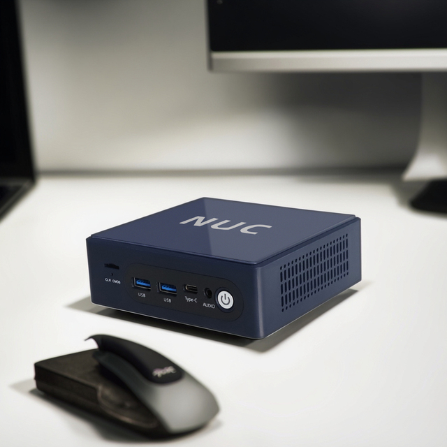 New NUC Mini PC N100 Windows 10 Intel Celeron DDR4 8GB RAM SSD+HDD Portable Business Desktop US/CN Plugs