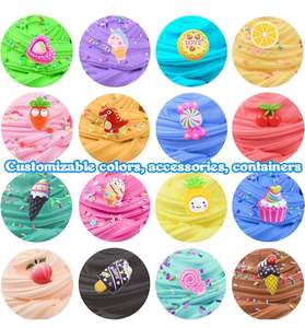 Juego de Juguetes de Colores Suaves para Niños, Slime Esponjoso, Arcilla Polimérica para Modelar, Juego Educativo para Apretar - Product Image 6