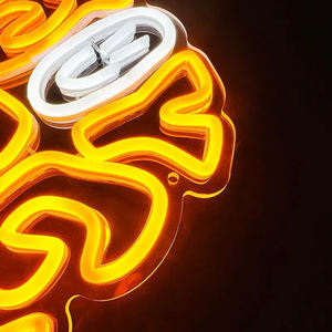 Forma di Silhouette di immagine fotografica su misura creativa unica per l'insegna al Neon del regalo di celebrazione della festa di anniversario di compleanno - Product Image 3