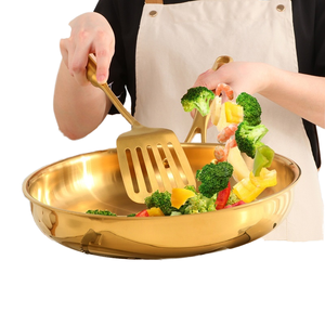 <span class=keywords><strong>Wok</strong></span> antiadhésif en acier inoxydable 304 de 28 cm pour la cuisine à domicile, petit-déjeuner, crêpes, œufs frits, steaks, repas rapides et faciles, gaz, induction - Product Image 5
