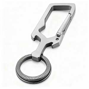 Llavero de titanio personalizado al por mayor, soporte duradero para llaves de coche, mosquetón para exteriores, gancho de resorte, clip, hebilla para mochila - Product Image 4