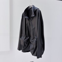 Veste en cuir ultra-fine pour femme, imperméable et coupe-vent, à taille cintrée et à capuche, en peau de mouton, personnalisable en usine, pour l'extérieur
