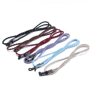 Lunettes de lecture et de soleil à chaîne torsadée en cuir, style tressé, très tendance - Product Image 1