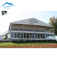 Vente d'usine - Tente professionnelle à double étage, tente de réception de luxe avec structure en aluminium pour événements et expositions en plein air