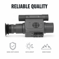 Monoculaire de vision nocturne pour la chasse en extérieur, objectif 50 mm, grossissement 1x, résolution 1080P, distance IR 200-400 m, écran AMOLED, réticule