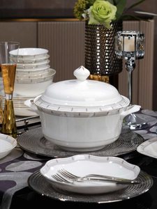 Luxury Bone China <b>Dinnerware</b> Sets Scenic Dishwasher Safe Lightweight Long-lasting Durability Personalization (Country Style) - Product Image 3