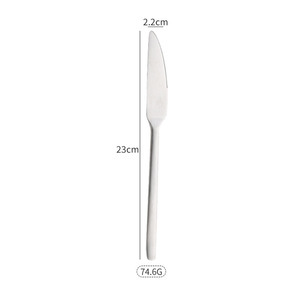 Set di Posate in Acciaio Inox Opaco Stile Industriale Americano Vintage Nordico con Coltello da Bistecca, Forchetta e Cucchiaio da Dessert - Product Image 6