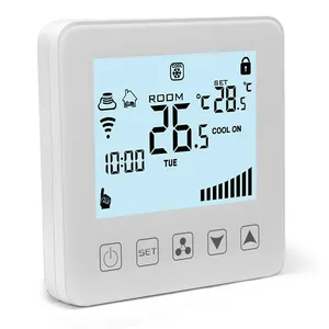 Ar condicionado central termostato, termostato inteligente wi-fi wi-fi para unidades de bobina de ventilador sistema de resfriamento ac