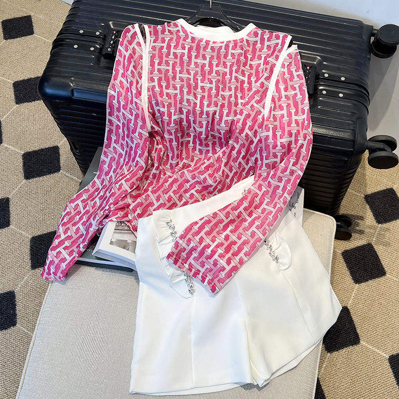 Nuevo Conjunto de camiseta y pantalones cortos de manga larga