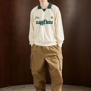 Jersey de Fútbol Personalizado TF de Manga Larga con Diseño Bordado y Logo Termoimpreso para Jóvenes Estilo Vintage - Product Image 6