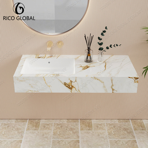 Lavabo de una Pieza de Porcelana de Lujo Moderno con Diseño Integrado - Product Image 2
