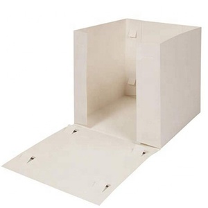 Boîte à gâteau en carton blanc de qualité <span class=keywords><strong>alimentaire</strong></span> avec fenêtre sur le dessus <span class=keywords><strong>pour</strong></span> anniversaire, mariage et fête - Product Image 3
