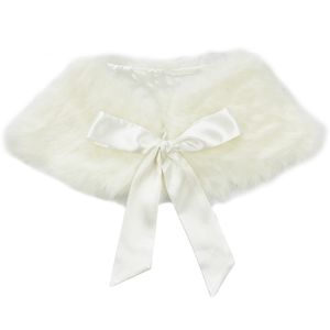 ガールズプリンセスフェイクファーボレロショルダーケープウェディングショールラップストールプリンセスショールストールシュラグ - Product Image 6