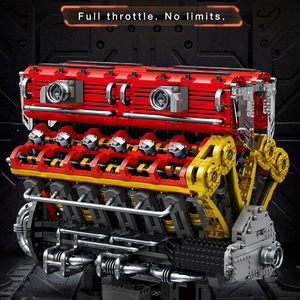 2026 New V12 Động Cơ Sáng Tạo Đồ Chơi Reotrix 33017 Trò Chơi Đồ Chơi Trẻ Em Món Quà Giáng Sinh Giải Trí Động Cơ Mô Hình Xây Dựng Khối Bộ - Product Image 4