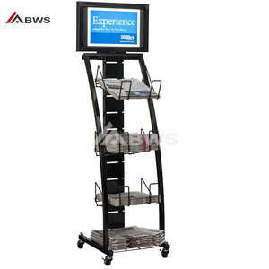 Estantería de exhibición de libros, tienda de papelería y librería, diseño al por menor, alambre de Metal, estante de exhibición de cómics - Product Image 3