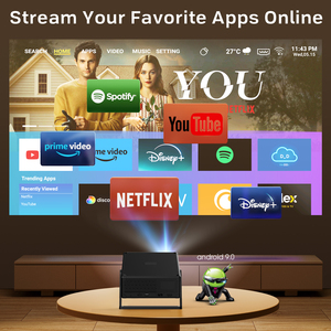 <span class=keywords><strong>Projecteur</strong></span> vidéo intelligent CR52 natif 1080P, prend en charge la <span class=keywords><strong>4K</strong></span>, 300 lumens, avec support réglable intégré, projecteurs portables pour la maison - Product Image 3