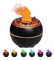 300ml de haute qualité RVB couleurs LED veilleuse feu flamme humidificateur huiles essentielles parfum ultrasons volcan diffuseur d'arôme
