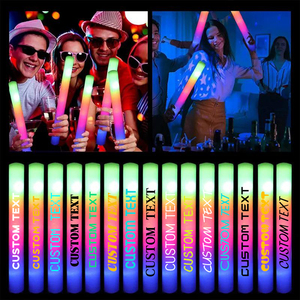 Nicro Cheer Tubes <span class=keywords><strong>Lumineux</strong></span> RGB pour DJ, Soirées en Boîte de Nuit, Concerts – Bâtons Fluorescents en Gros – Articles de Fête Néon – Bâtons <span class=keywords><strong>Mousse</strong></span> LED <span class=keywords><strong>Lumineux</strong></span> - Product Image 1