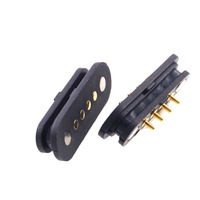 Alta corriente 2A fuerte magnético 4 pines resorte Pogo Pin conectores magnéticos 2,54mm paso acoplamiento Usb Cable conector