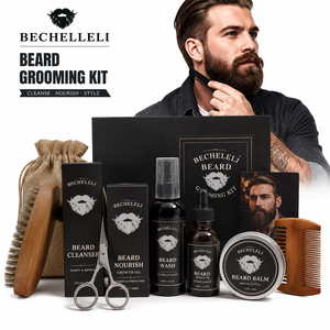 Huile à <span class=keywords><strong>barbe</strong></span> hydratante bio OEM, baume <span class=keywords><strong>et</strong></span> nettoyant pour <span class=keywords><strong>barbe</strong></span> avec sérum à l'argan pour le soin masculin - Logo personnalisé, vente en gros, marque privée - Product Image 1