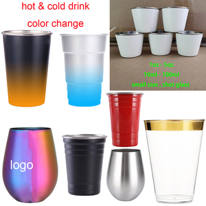 Pinta di dimensioni 20 oz 600ml 16 20 oz 16oz 568ml e possono essere marchiate tazze da pinta tazza da festa con coperchio e paglia logo personalizzato blu Navy Uv - Product Image 2