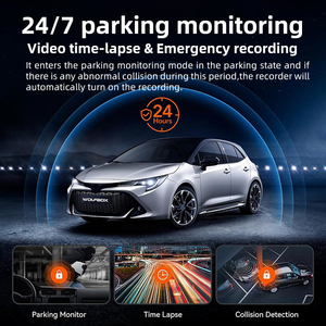 Caméra embarquée 2K 1080P Carplay GPS WIFI Double caméra de voiture Écran tactile <span class=keywords><strong>Streaming</strong></span> Rétroviseur pour Toyota Land Cruiser LC300 - Product Image 6
