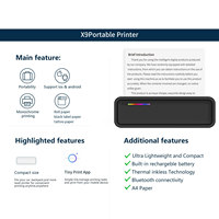 Imprimante A4 portable de haute qualité pour téléphone portable Mini imprimante thermique sans fil à tatouer sans encre Portable Android/IOS 210MM