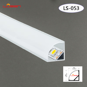 Profilo di alluminio striscia di luce montato su superficie armadio LED vetro lampada 16x16mm alluminio profilo di estrusione - Product Image 2