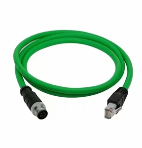 Câble Ethernet industriel personnalisé M12 Code D <span class=keywords><strong>RJ45</strong></span> Profinet EtherCAT Ethernet/IP prise de courant codée 4 broches D à <span class=keywords><strong>double</strong></span> extrémité en cuivre 6A - Product Image 1