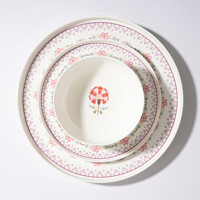 29 pièces de vaisselle en porcelaine florale personnalisée, vaisselle en céramique pour la restauration, plats de service, ensembles de vaisselle pour restaurant, hôtel, fête, cadeau
