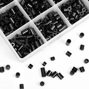 Nylon ABS Round Electrical Outlet Spacers Non-Threaded <strong>for</strong> M6 <strong>Screws</strong> Black with Cutting Service - Product Image 6