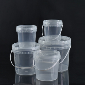 Wholesale Custom Printed Empty Clear Transparent Plastic Paint 20 Liter Bucket