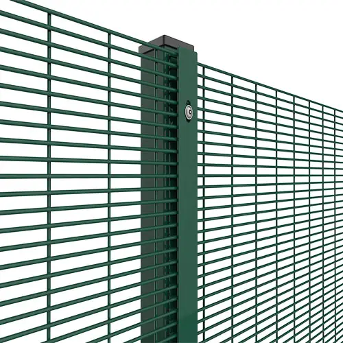 Disesuaikan mudah untuk merakit pagar keamanan tinggi tampilan jelas pagar hijau antimemanjat pagar
