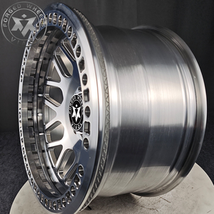 VIAOL Jante Forgée <span class=keywords><strong>4x4</strong></span> pour Pick-up SUV Tout-Terrain, Jante à Beadlock <span class=keywords><strong>16</strong></span> 17 18 <span class=keywords><strong>Pouces</strong></span>, Jante de Voiture Poli Chrome pour Wrangler Tank - Product Image 6
