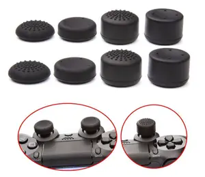 Zweet Gratis 100% Siliconen Precisie Verhoogde Anti-Slip Rubber Analoge Stick Grips Voor Xbox One Controller (8 Grips) zwart