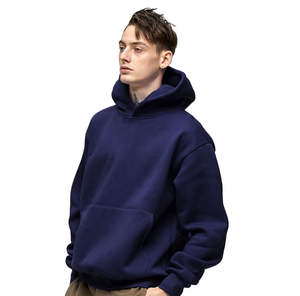 Felpe da <span class=keywords><strong>Uomo</strong></span> con Cappuccio di Alta Qualità 100% Cotone, Pullover Invernale Spesso <span class=keywords><strong>Oversize</strong></span> Unisex in Tinta Unita, Ecologico e Personalizzabile con Basso MOQ - Product Image 3